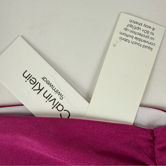 Calvin Klein Swimwear Bikini Bottom Womens XL Pink Solid Swim NWT - Picture 10 of 10